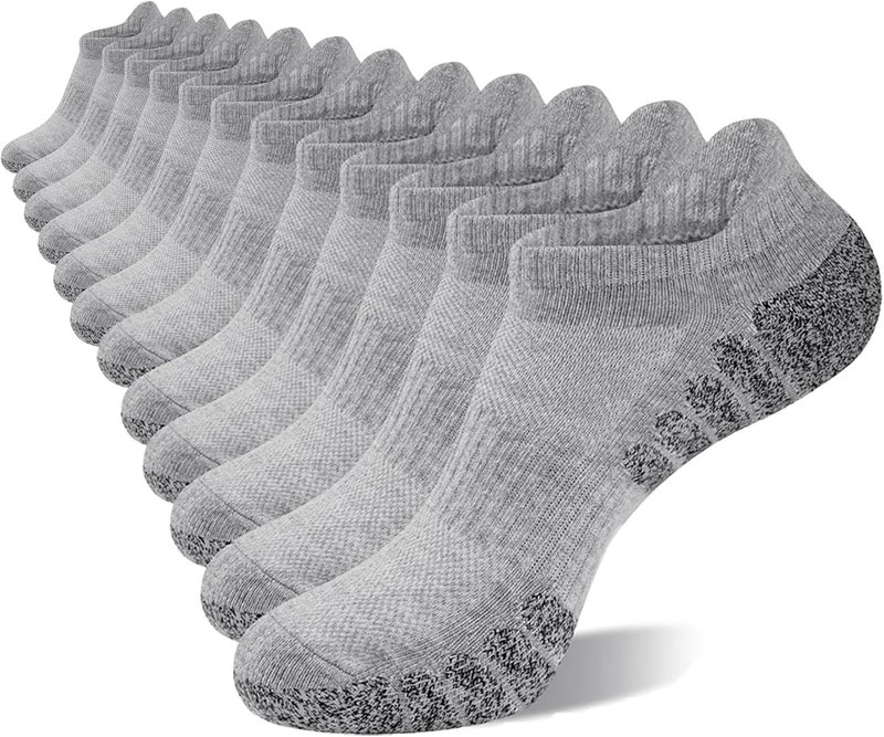 Darller Mens Ankle Athletic Running Socks Low Cut Sports Cushioned Socks for Men 6 Pairs - Image 1